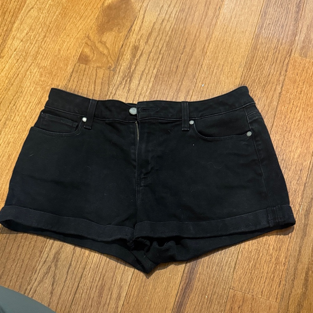 PAIGE Black Jean Shorts for Women